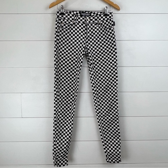 TRIPP NYC DAANE GOODMAN T-Back Checkerboard Women’s Size 24 Skinny Jeans - Picture 4 of 12